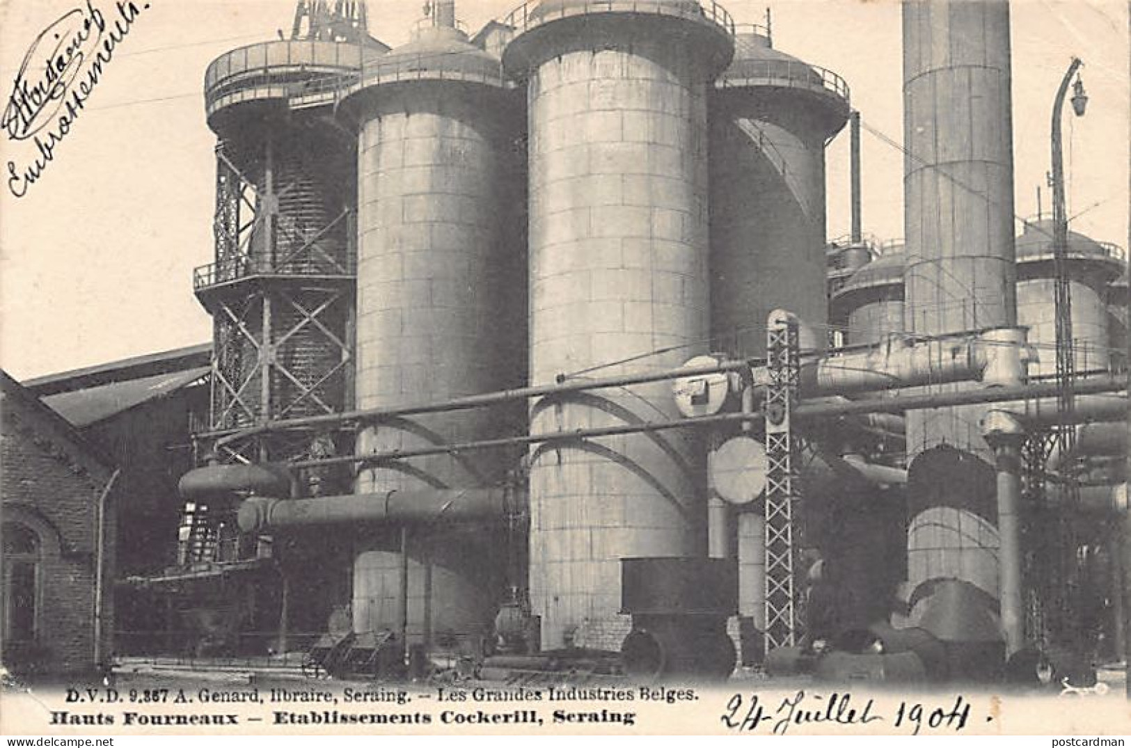 Belgique - SERAING (Liège) Hauts-Fourneaux - Etablissements Cockerill