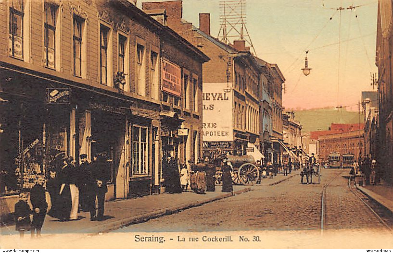 Belgique - SERAING (Liège) La rue Cockerill