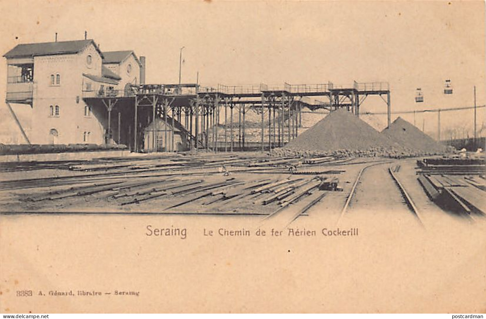 Belgique - SERAING (Liège) Le chemin de fer aérien Cockerill