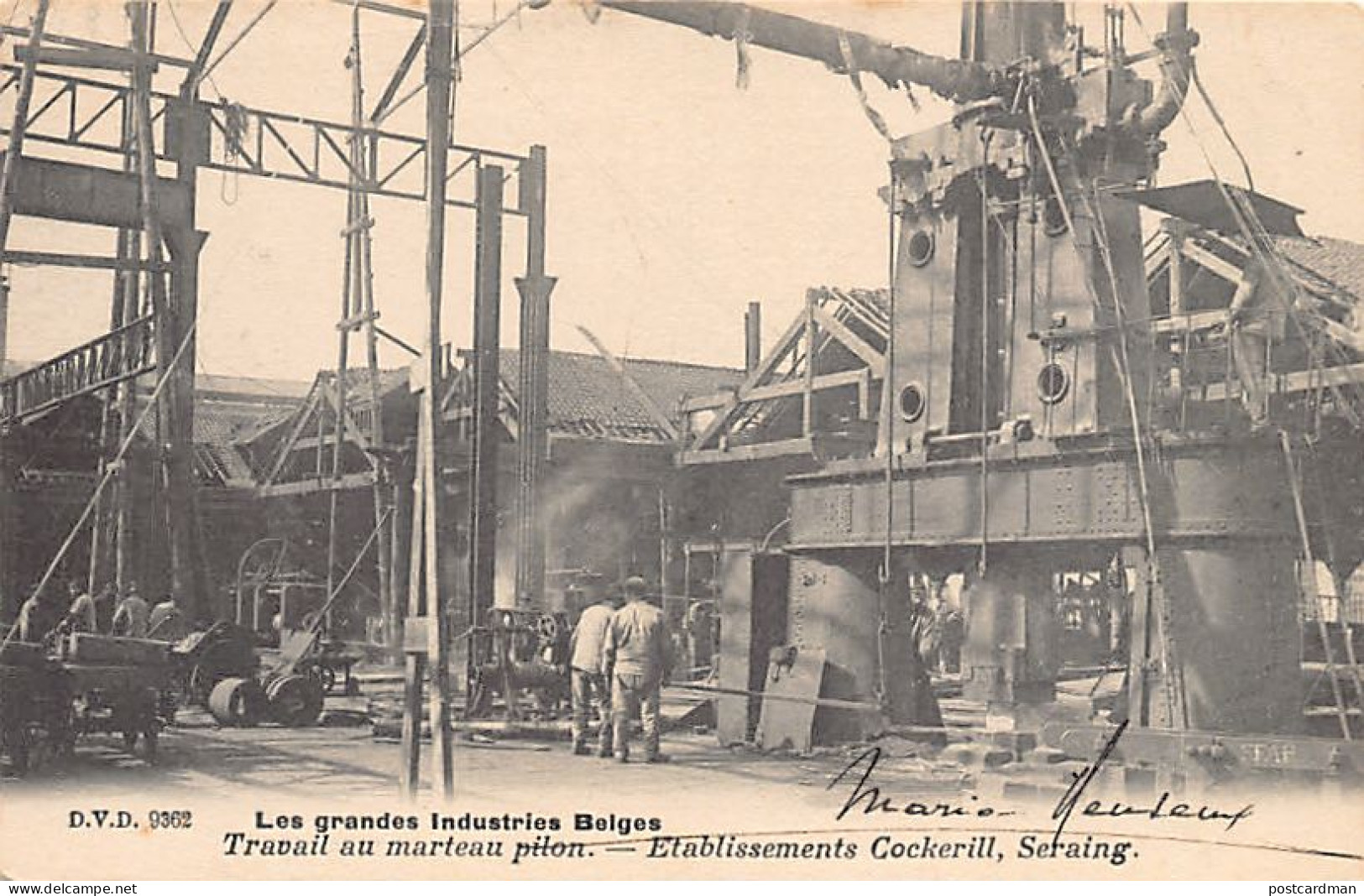 Belgique - SERAING (Liège) Travail au marteau pilon - Etablissements Cockerill