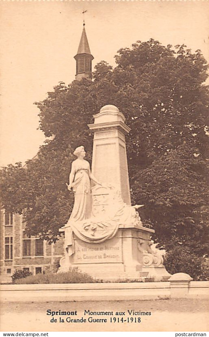 Belgique - SPRIMONT (Liège) Monument aux victimes de la Grande Guerre