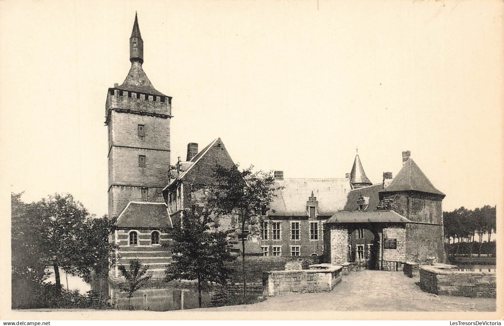 BELGIQUE - St Pieters Rode - Het Kasteel - De Ingang - entrée - portail - Nels Thill - Carte Postale Ancienne