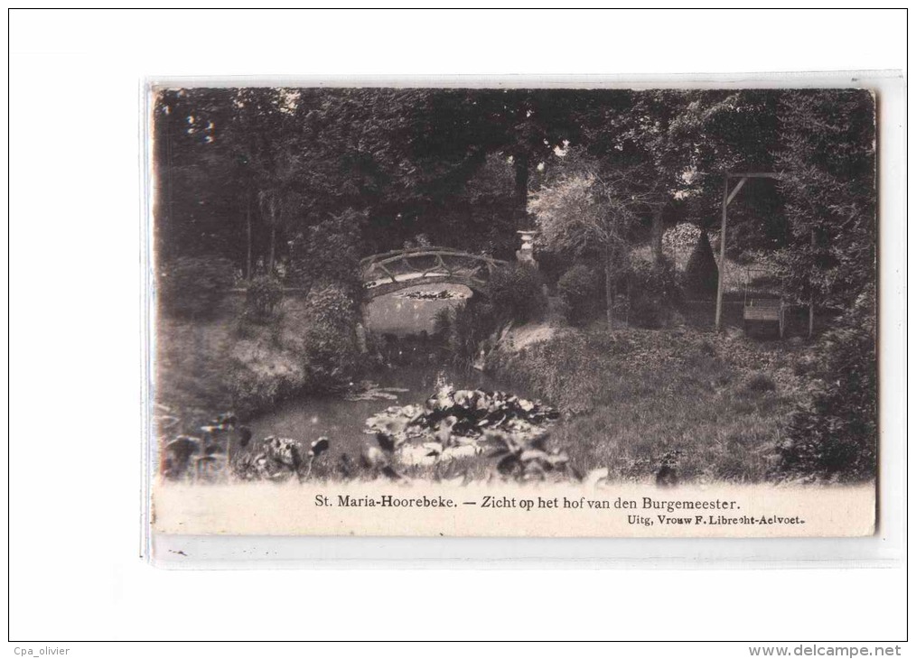 BELGIQUE Ste Marie Hoorebeke, Zicht op Het Hof van den Burgemeester, ed Vrouw, 1908 *** Princesse de Croij ***