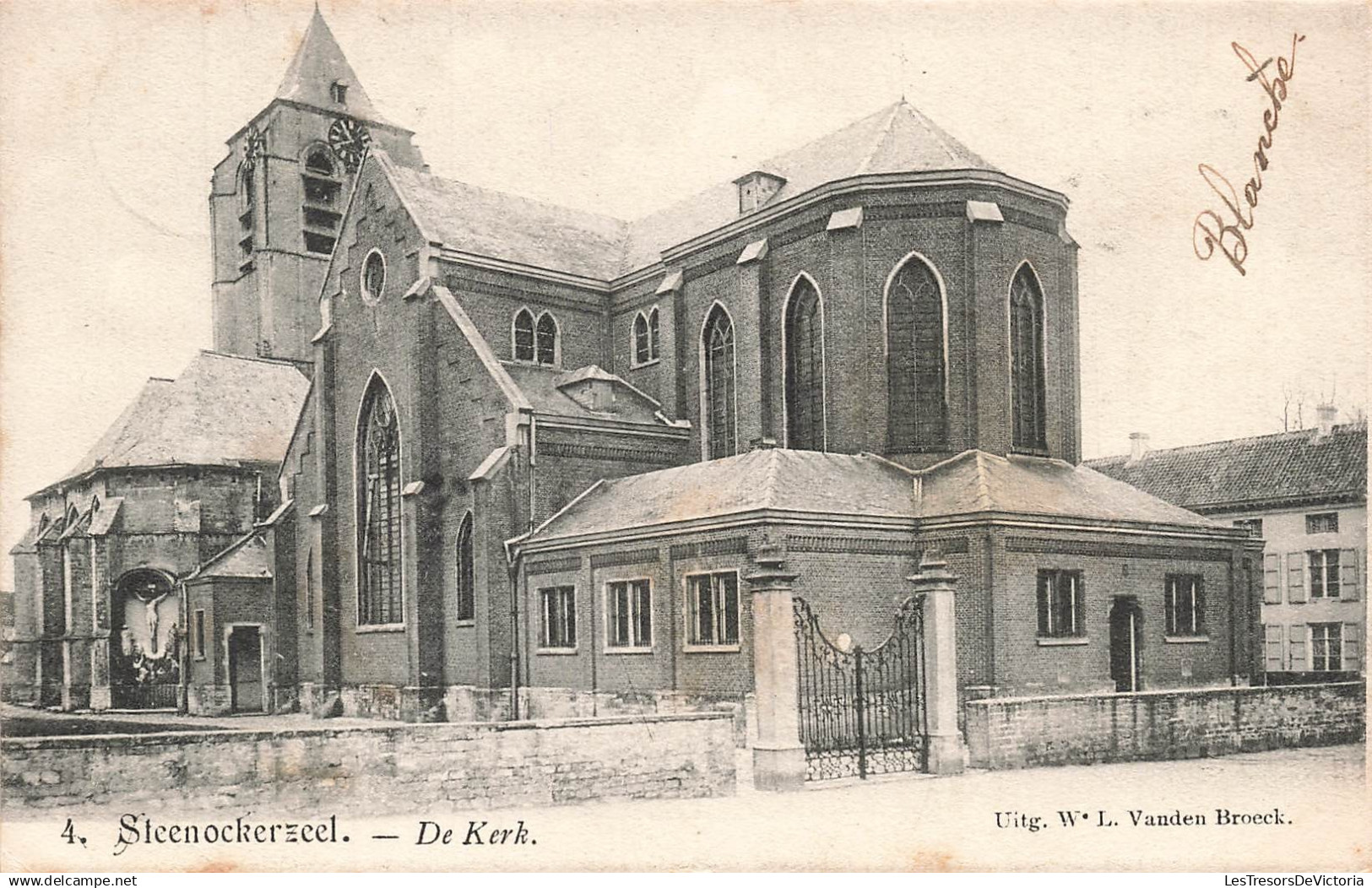 BELGIQUE - Steenokkerzeel - Kerk - Eglise - Architecture - Vitraux - Statue - Ed WL - Ob étoile - Carte postale ancienne