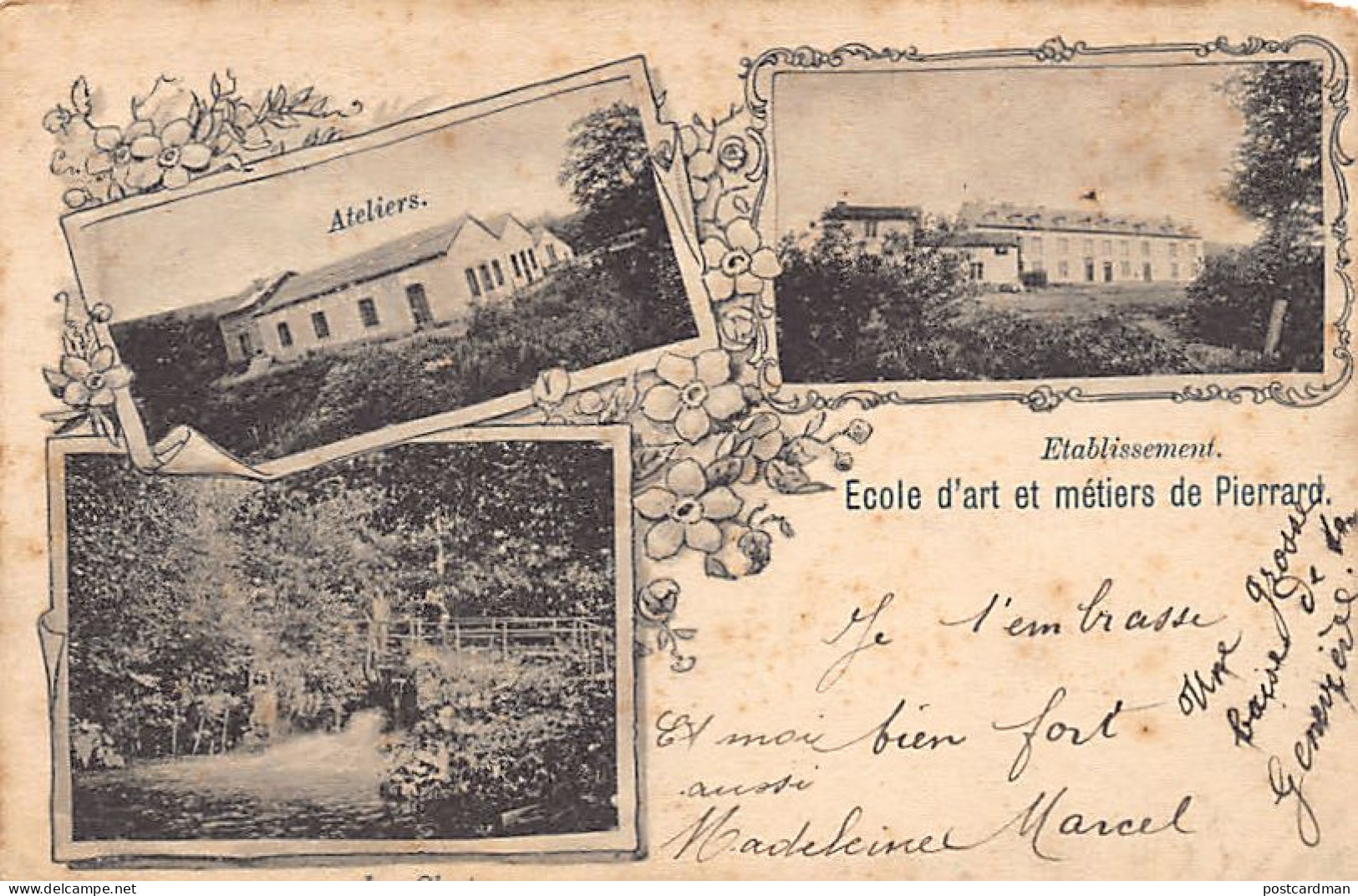 Belgique - VIRTON (Lux.) École d'art et métiers de Pierrard