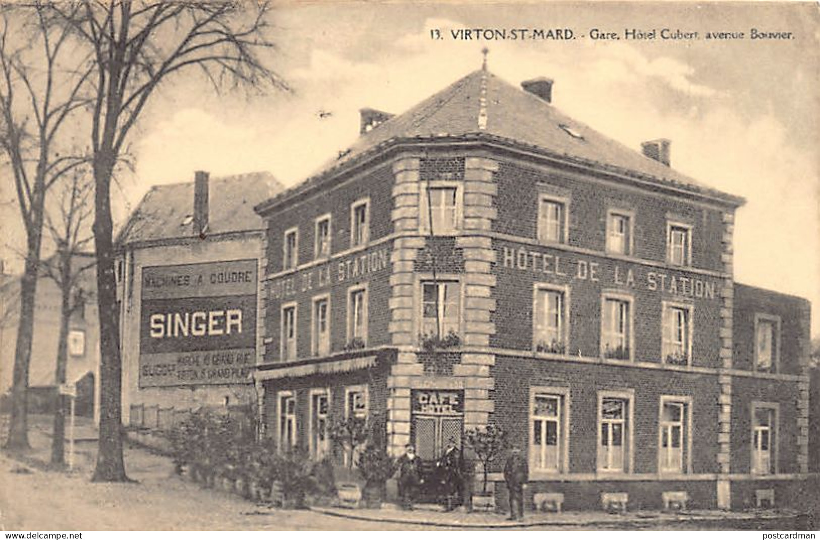 Belgique - VIRTON (Lux.) Virton Saint-Mard - Gare & Hôtel Cubert, avenue Bouvier