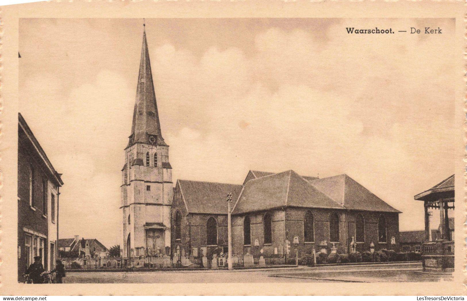BELGIQUE - Waarschoot - De Kerk - Carte Postale Ancienne