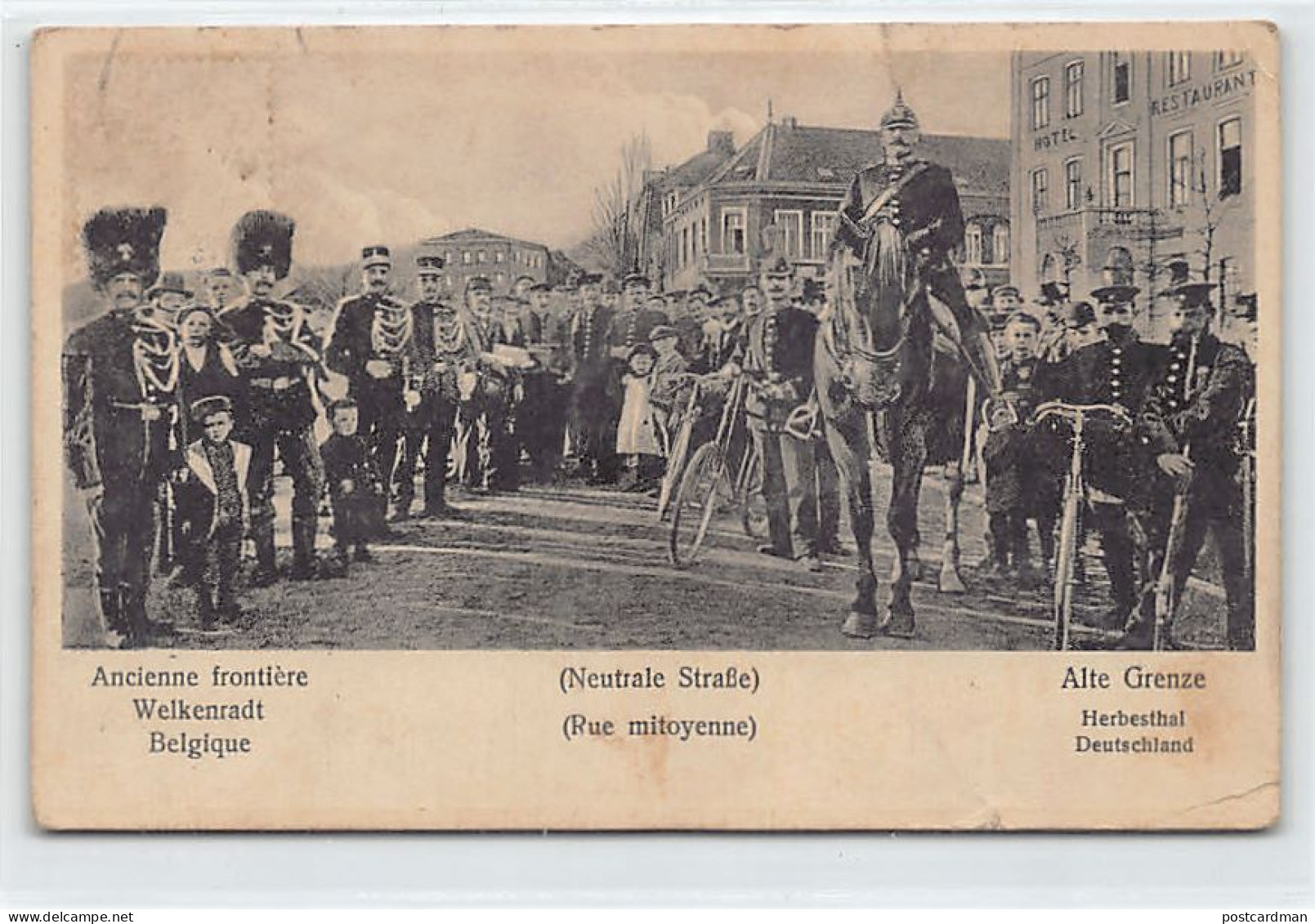 Belgique - WELKENRAEDT (Liège) Ancienne frontière, Rue Mitoyenne - Ed. N. Radermacher - CARTE DÉCOLLÉE