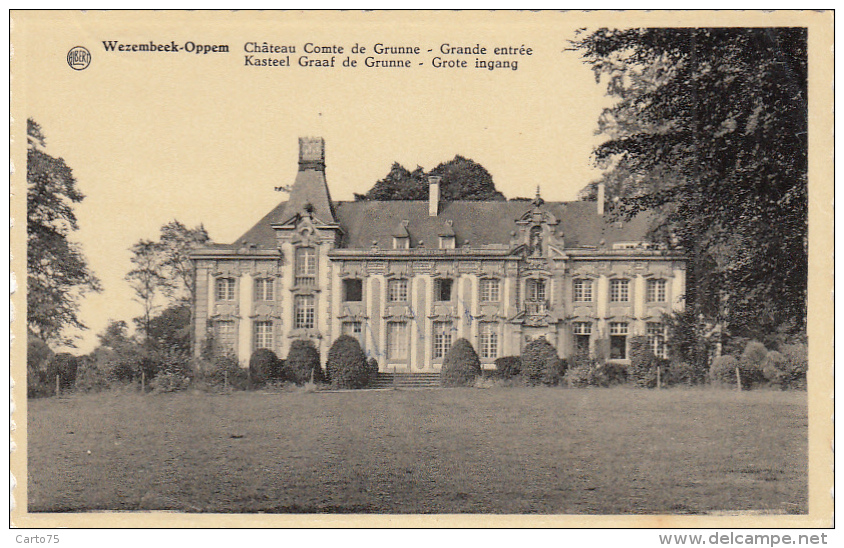 Belgique - Wezembeek-Oppem - Château Comte de Grunne - Parc Entrée