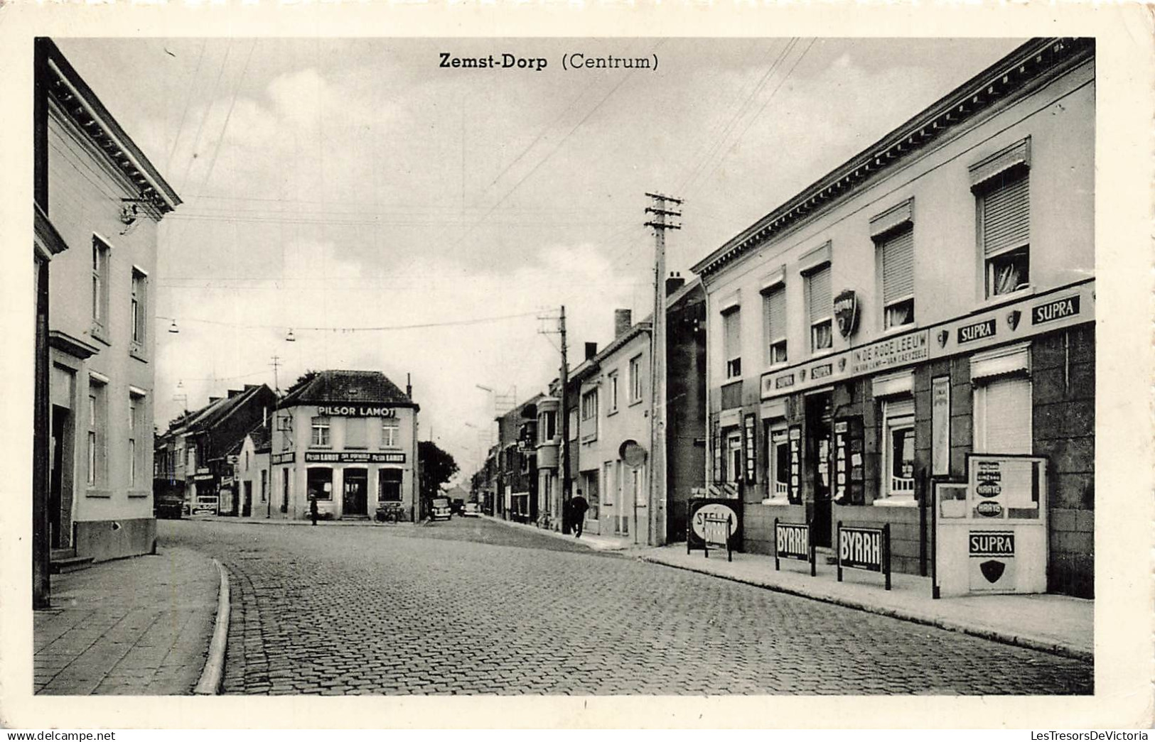 BELGIQUE - Zemst Dorp - Centrum - croisement - chemin - route - Pilsor Lamot - voiture - Carte Postale Ancienne