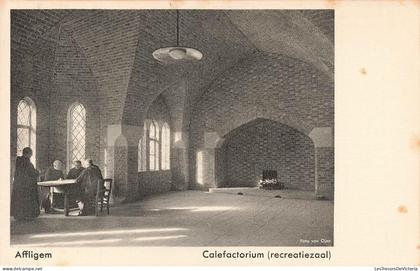 [-10%] BELGIQUE - Affligem - Calefactorium - Abbaye - Cheminée - salle chauffée - Voûtes - animé - Carte postale ancienn