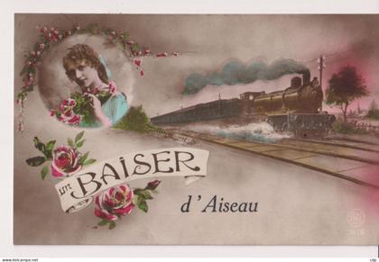 cpa AISEAU   baiser   1922