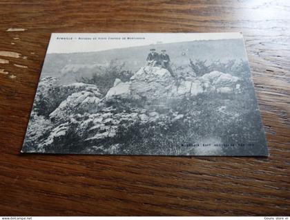 BC17-25 Cpa Amblève Aywaille rochers du vieux chatau de Montjardin