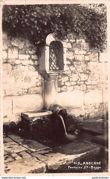 Belgique - ANDENNE (Namur) Fontaine Sainte-Begge - CARTE PHOTO Ed. Mosa 419