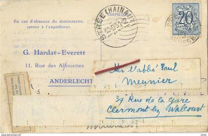 Anderlecht :  G. Hardat - Everett  1951   (  2 scans )