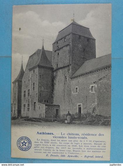 Anthisnes Le château, résidence des vicomtes hauts-voués