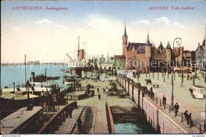 Antwerpen Anvers Anvers Aanlegplaats Dampfschiff