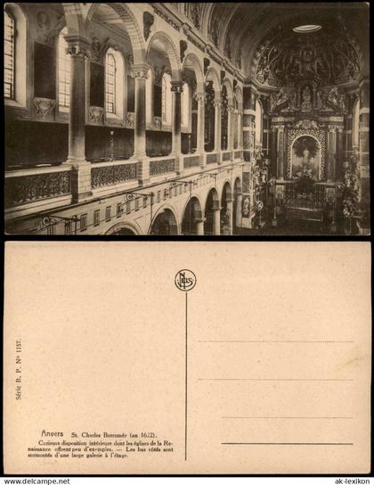 Antwerpen Anvers Anvers St. Charles Borromée (Gebäude-Innenansicht) 1910