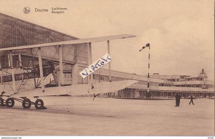 Deurne : Luchthaven ( met stempels luchtvaartstatie 1934 & grote zegel - grootte feestdag der vleugels vliegplein Deurne