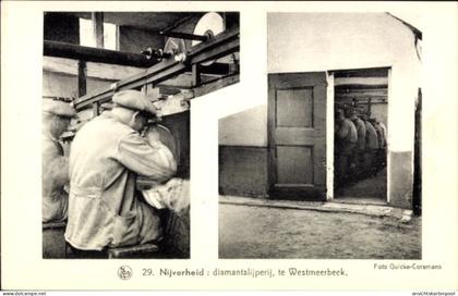 CPA Westmeerbeek Hulshout Flandern Antwerpen, Nijverheid, Diamantschleiferei