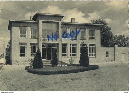 Niel bij As :  gemeentehuis  (  groot formaat  15 x 10.5 cm )  geschreven 1965 met zegels