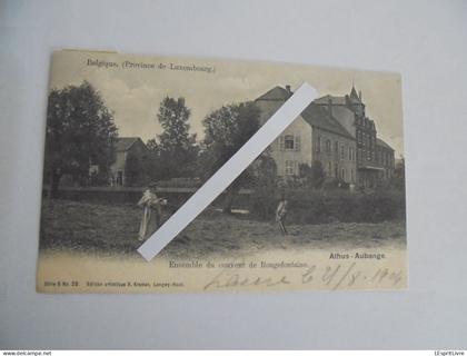 ATHUS AUBANGE Ensemble du Couvent de Rougefontaine Animée Carte Postale Précurseur Postcard CP PK AK