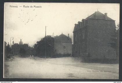 +++ CPA - Aubange - HALANZY - Route de Musson  //