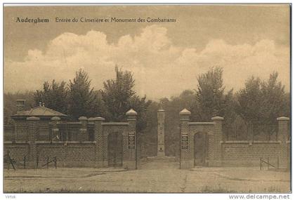 Oudergem - Auderghem :  Entrée du cimetière et monument des combattants  ( kerkhof )