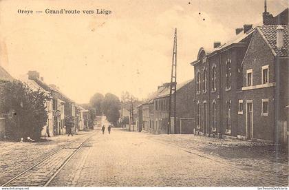 [-50%] BELGIQUE - Oreye - Grandroute vers Liège - Carte Postale ancienne