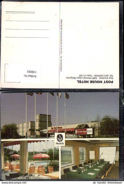 728091 Mehrbild AK Herstal-Liege Post House Hotel Belgium