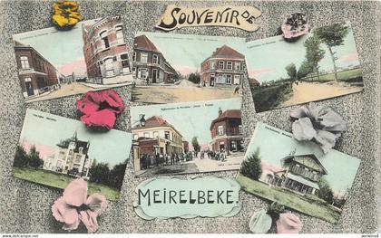 AK Merelbeke Mehrmotivkarte Ostflandern Belgien 1915 gelaufen Postkarte