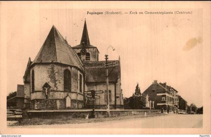 België Belgium Belgique - Pepingen - Kerk en Gemeenteplaats (Centrum)
