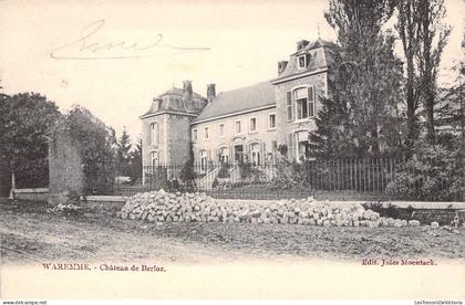 BELGIQUE - Waremme - Château de Berloz - Carte postale Ancienne