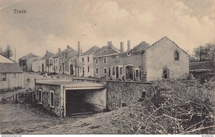 Belgium Etalle Street View Cafe vintage postcard B848