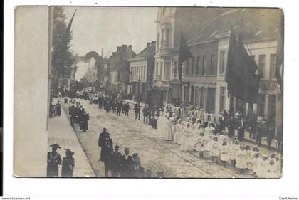 Fotokaart - Stoet - Processie - Te identificeren - Onbekend.