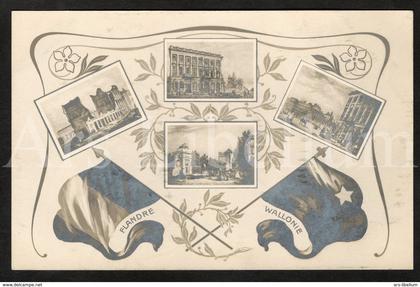 Postcard / ROYALTY / Indépendance Belge / 75 e anniversaire Indépendance Belge / Flandre / Wallonie / unused