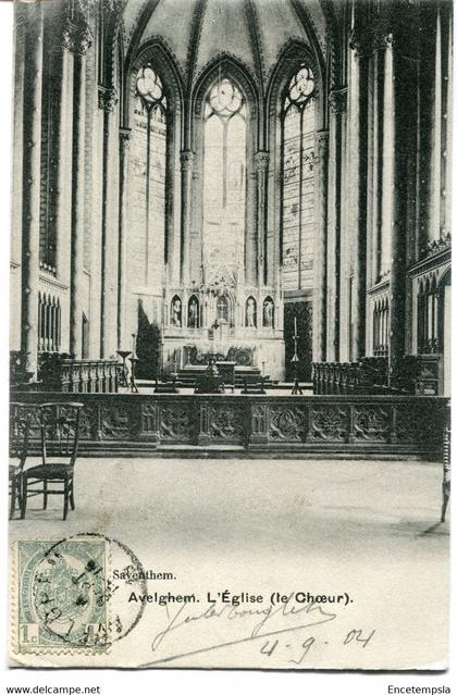 CPA - Carte postale - Belgique - Avelgem - L'Eglise ( Le Choeur ) - 1904 (AT16440)