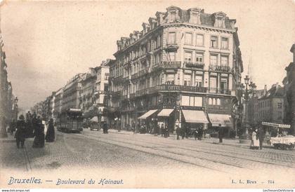 BELGIQUE - Bruxelles - boulevards du Hainaut - Carte Postale Ancienne
