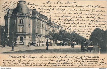 BRUXELLES  L'AVENUE LOUISE                                   ZIE AFBEELDINGEN