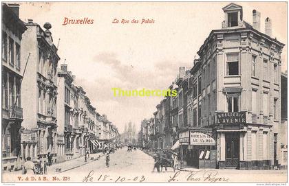 CPA  BRUXELLES  LA RUE DES PALAIS