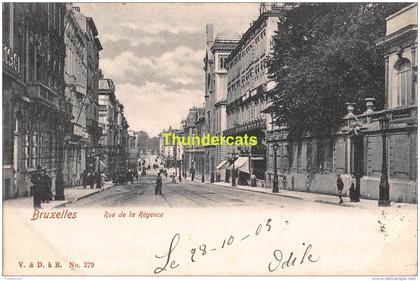 CPA  BRUXELLES  RUE DE LA REGENCE