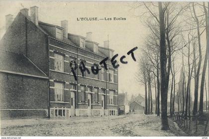 L'ecluse - Sluizen :  Les ecoles  1923  ( see scans MARCOPHILIE -- timbre  --  cachet Meldert )