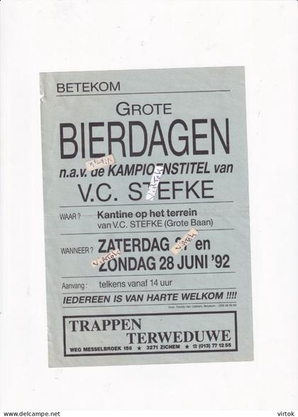 Betekom ( Begijnendijk ) :  Grote bierdagen : kantine op het terrein V.C. STEFKE   22 x 15 cm