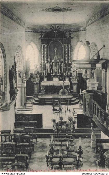 BELGIQUE - Berloz - Intérieur de l’église  - Carte Postale ancienne