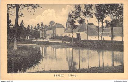 BELGIQUE - BERLOZ - L'Etang - Edit Henry Kaquet - Carte Postale Ancienne