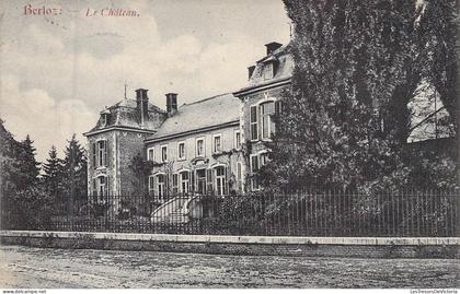 BELGIQUE - BERLOZ - Le Château - Edit F Teheux Hovent - Carte Postale Ancienne