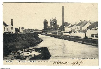 Blaton  Bernissart   Le Canal à Blaton   Edit Callewaert Blaton