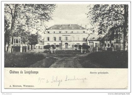 Carte Postale - Château de LONGCHAMPS - Entrée principale - CPA  //