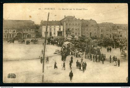CPA - Carte Postale - Belgique - Bertrix - Le Marché sur la Grand Place (CP23782OK)