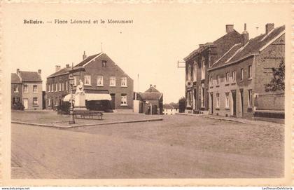 [-5%] BELGIQUE - Bellaire - Place Léonard et le Monument - Carte postale ancienne